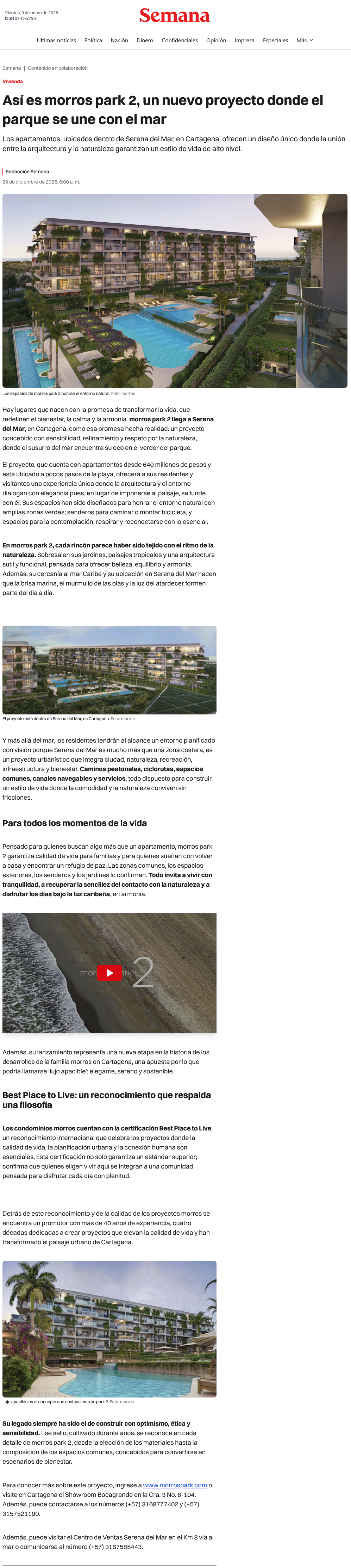 Así es morros park 2, un nuevo proyecto donde el parque se une con el mar